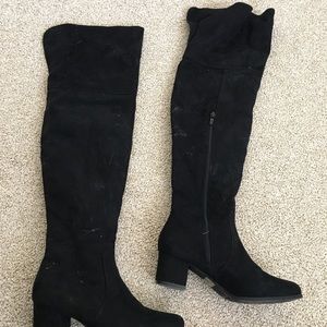 Thigh-High Heeled Boots